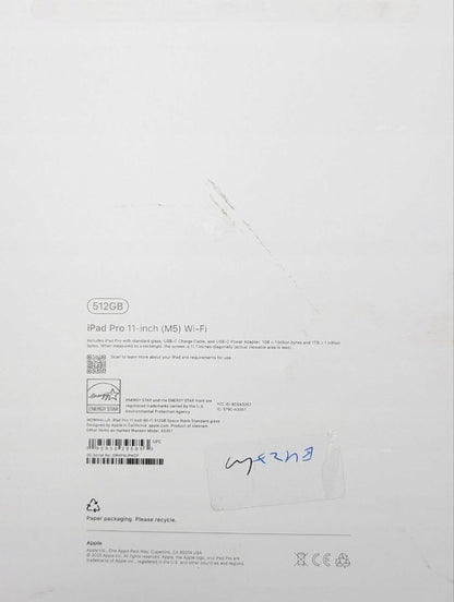 Apple iPad Pro 11" M5 512GB WI-FI Gwiezdna Czerń | Outlet