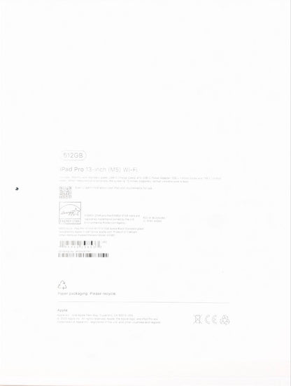 Apple iPad Pro 13" M5 512GB Wi-Fi Gwiezdna Czerń | jak | Outlet