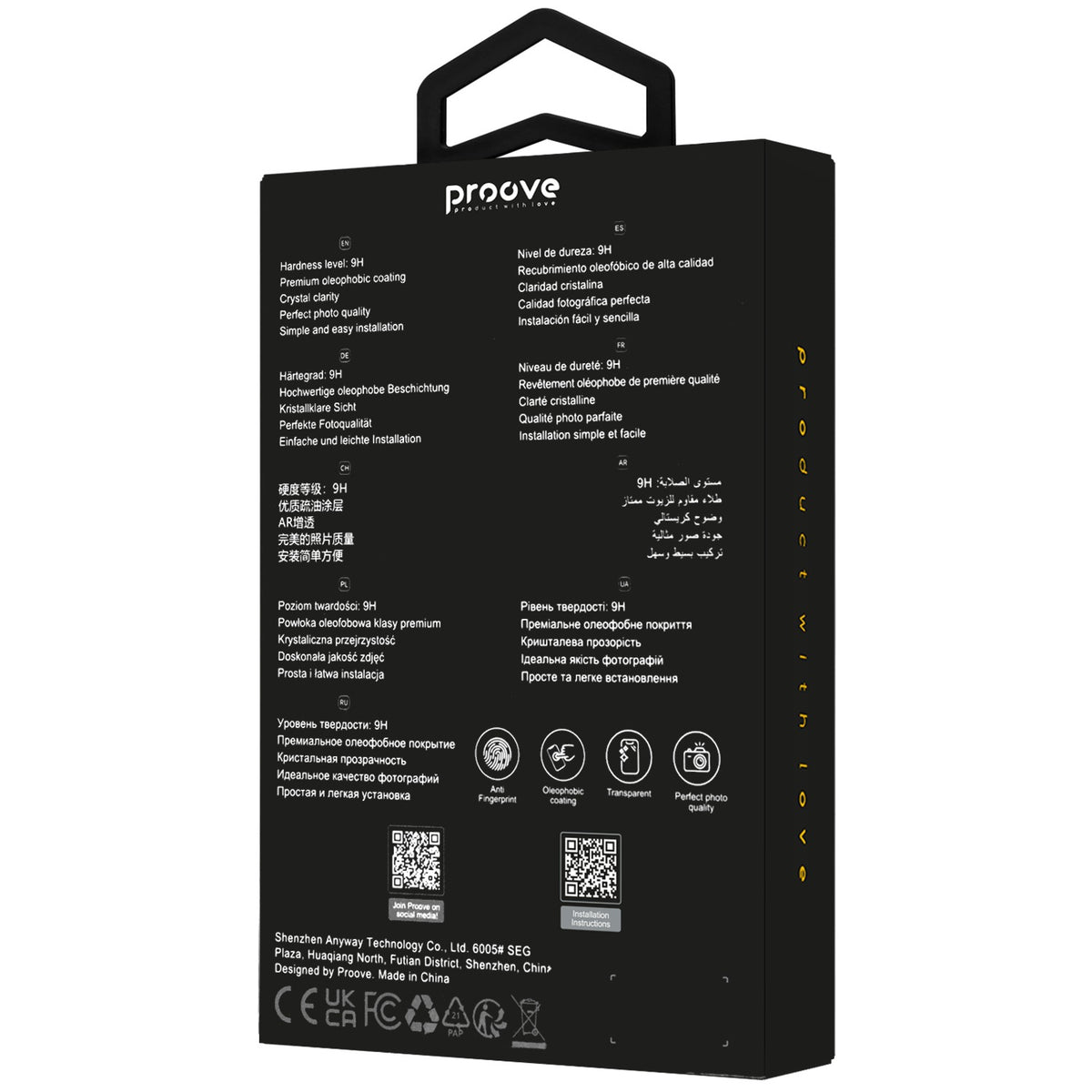 Szkło na aparat Proove Achilles do iPhone – iPhone 13 Pro / 13 Pro Max (CPPAIP13PM28)