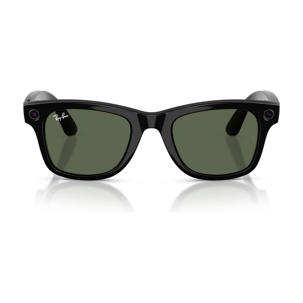 Ray-Ban Meta Wayfarer (Gen 2) — Shiny Black / Polarized G-15 Green — 50