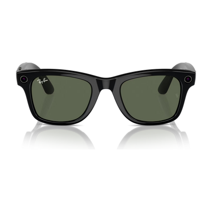 Ray-Ban Meta Wayfarer (Gen 1) — Shiny Black / G-15 Green — 50