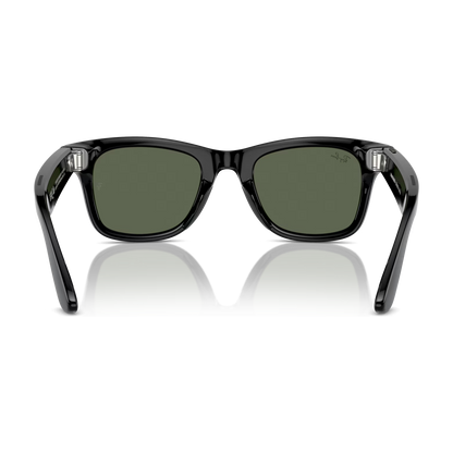 Ray-Ban Meta Wayfarer (Gen 1) — Shiny Black / G-15 Green — 50