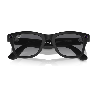 Ray-Ban Meta Wayfarer (Gen 1) — Matte Black / Polarized Gradient Graphite — 50