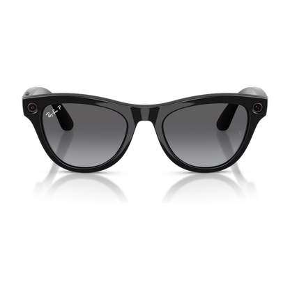 Ray-Ban Meta Skyler (Gen 2) — Shiny Black / Polarized Gradient Graphite — 52