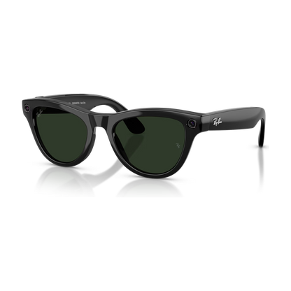 Ray-Ban Meta Skyler (Gen 2) — Shiny Black / Transitions Graphite Green — 52
