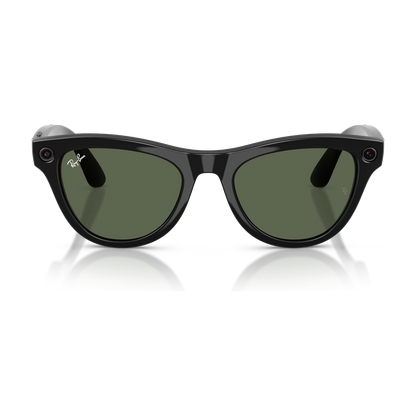 Ray-Ban Meta Skyler (Gen 2) — Shiny Black / G-15 Green — 52