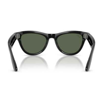 Ray-Ban Meta Skyler (Gen 2) — Shiny Black / G-15 Green — 52