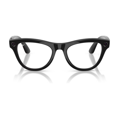 Ray-Ban Meta Skyler (Gen 2) — Shiny Black / Clear — 52