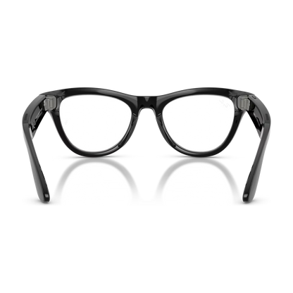 Ray-Ban Meta Skyler (Gen 2) — Shiny Black / Clear — 52