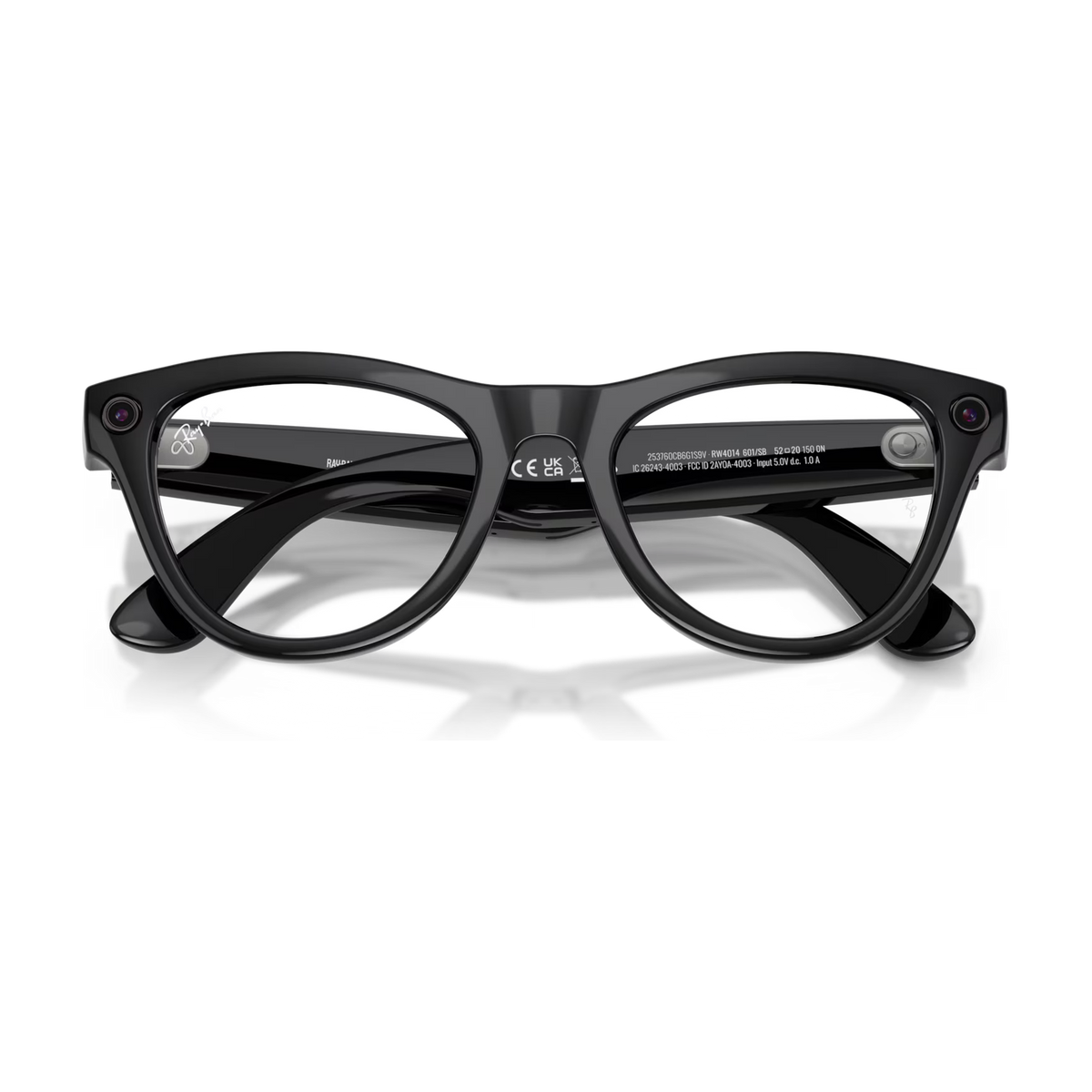 Ray-Ban Meta Skyler (Gen 2) — Shiny Black / Clear — 52