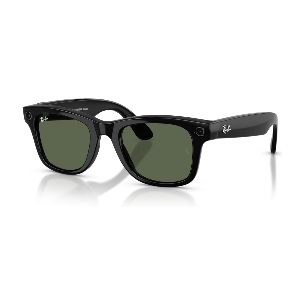 Ray-Ban Meta Wayfarer (Gen 2) — Shiny Black / G-15 Green — 50