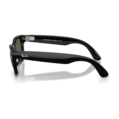 Ray-Ban Meta Wayfarer (Gen 2) — Shiny Black / G-15 Green — 50