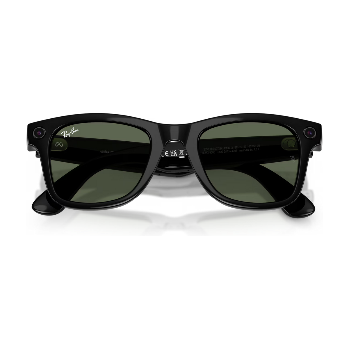 Ray-Ban Meta Wayfarer (Gen 2) — Shiny Black / G-15 Green — 50