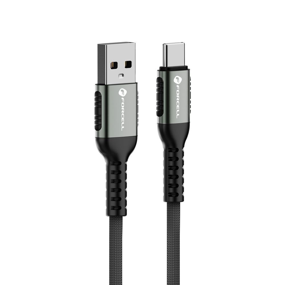 Kabel Forcell F-Energy USB-A – USB-C 3 m, 66 W – czarny