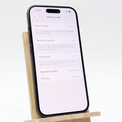 Apple iPhone 15 128GB Czarny | Outlet, Bateria 91%