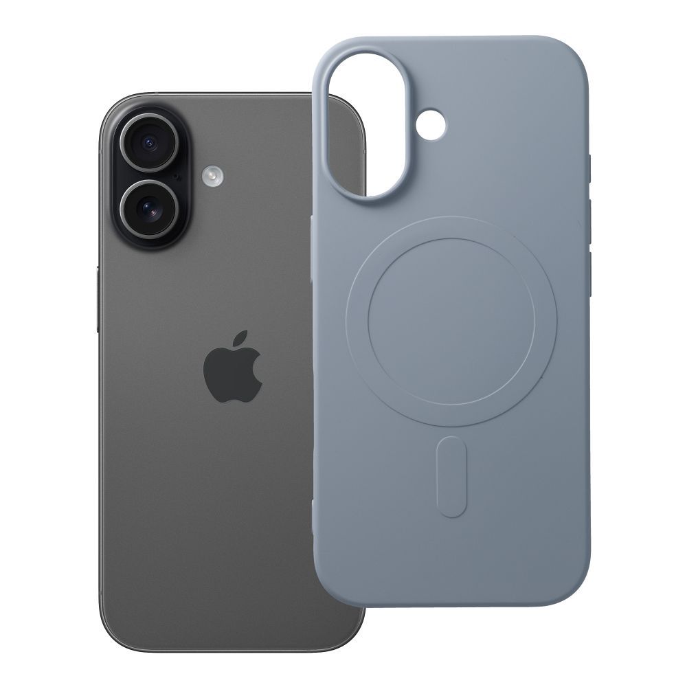 Etui Silicone Mag Cover z MagSafe do iPhone 17 – jasnoniebieskie