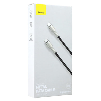 Kabel Baseus Cafule 100W 5A USB-C do USB-C 1m, czarny