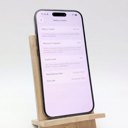 Apple iPhone 15 Pro 128 GB Czarny | Outlet, Bateria 88%
