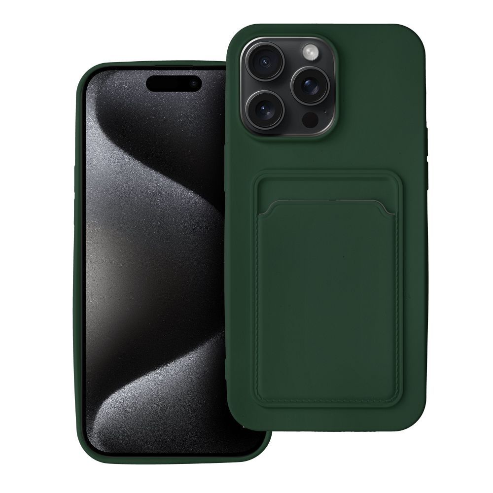 Etui Forcell Card Case z kieszenią na kartę – zielone