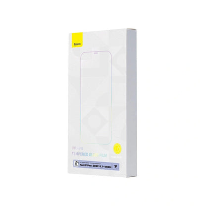 Szkło hartowane Baseus Crystal 0,3 mm do iPhone 14 Pro – 2 szt.