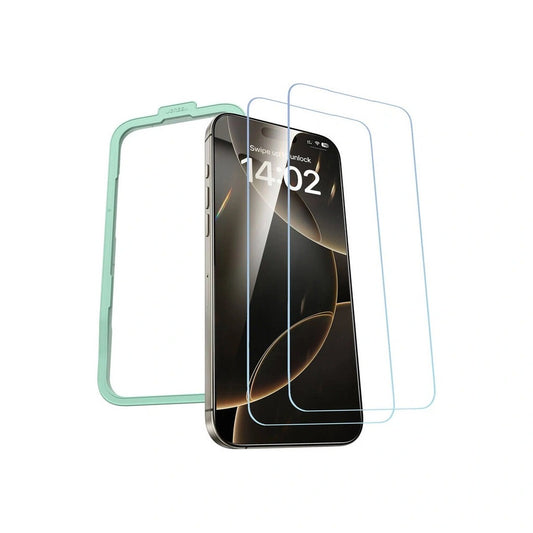 Szkło hartowane UGREEN HD z ramką do montażu do iPhone 16 Pro – 2 szt.