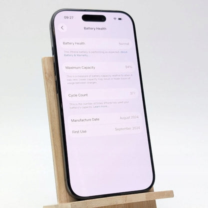 Apple iPhone 16 Pro 256 GB Tytan czarny | eSim | Outlet, Bateria 94%