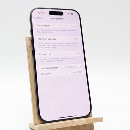 Apple iPhone 16 Pro 128GB Tytan Czarny| eSim | Outlet, Bateria 93%