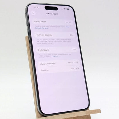 Apple iPhone 15 Pro Max 256GB Czarny | Outlet, Bateria 96%