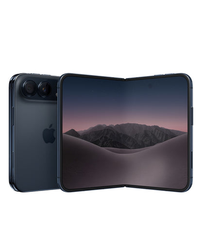 iPhone Duo nocne niebo — złożony i rozłożony