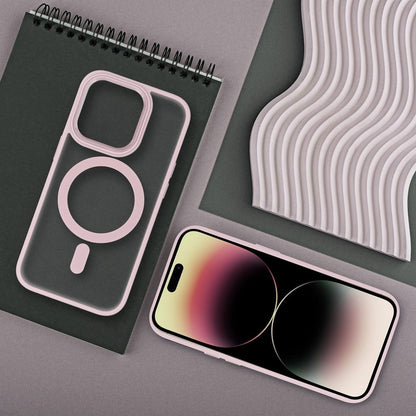 Futerał MATTE MAG COVER kompatybilny z MagSafe do IPHONE 16 Pro - różowy