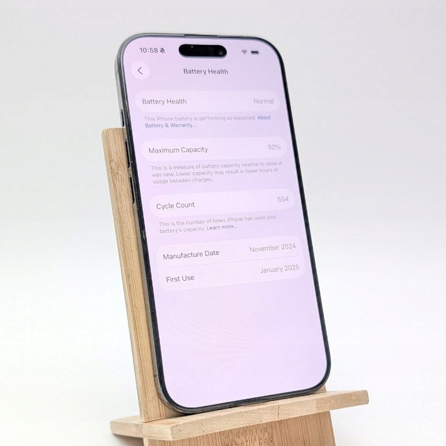 Apple iPhone 16 Pro 128 GB Tytan Czarny | eSim | Used, Bateria 92%