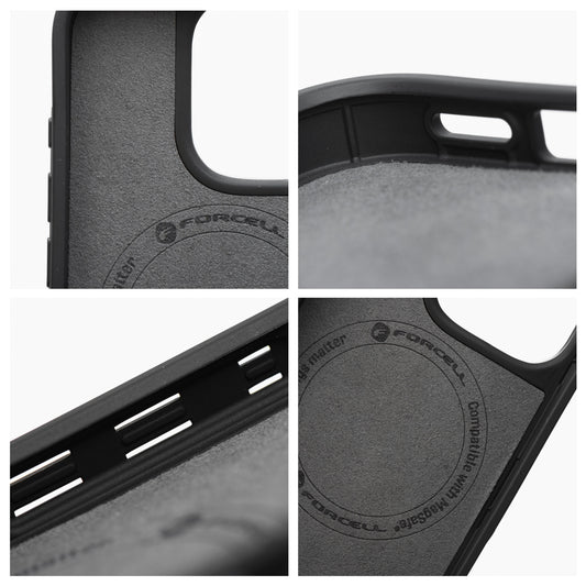 Etui na iPhone 16 PRO MAX Forcell F-Protect Mirage zgodny z MagSafe Military Drop-Test silver fog