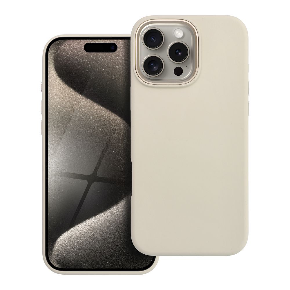 Etui Forcell F-Protect Frame Premium z MagSafe do iPhone 16 Pro Max – Antique White