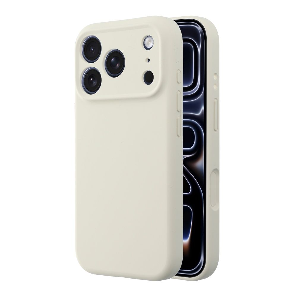 Etui na iPhone Forcell F-Protect Rubber Premium zgodny z MagSafe antique - White 0INT