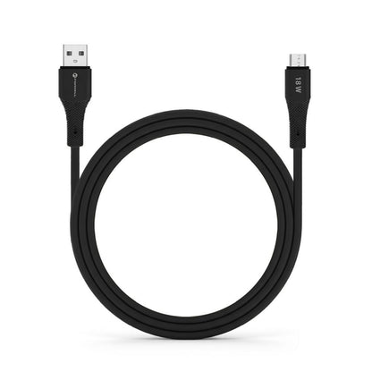 Kabel Forcell F-Energy Silicone USB-A – Micro USB 1 m, 18 W – czarny