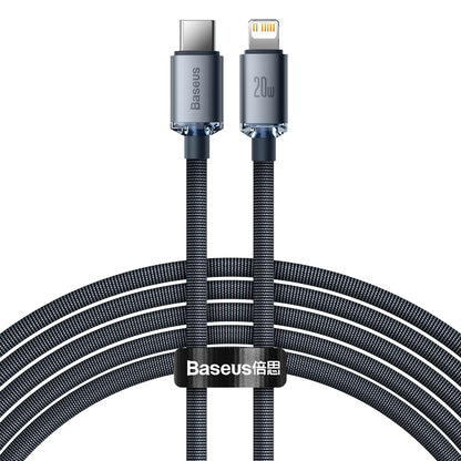 Kabel Baseus Crystal Shine USB-C na Lightning 2 m – czarny