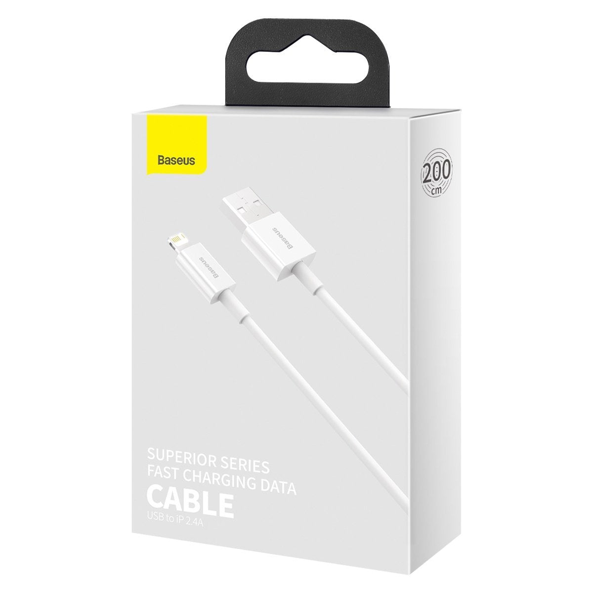 Baseus Superior Series USB to Lightning Cable, 2.4A, 2m (White)