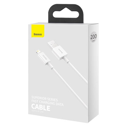 Baseus Superior Series USB to Lightning Cable, 2.4A, 2m (White)