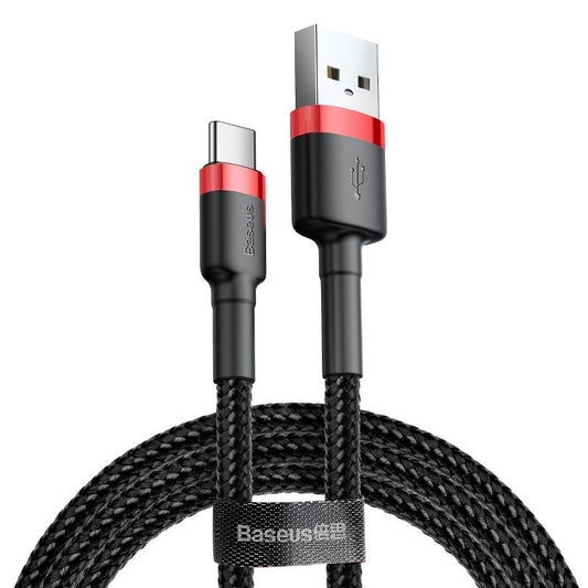 Baseus Cafule 3A USB to USB-C Cable 0.5m (Red-Black)
