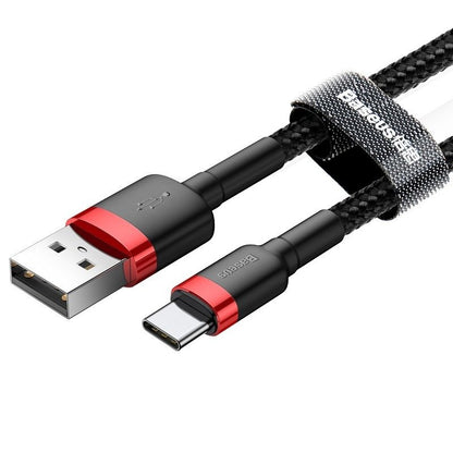 Baseus Cafule 3A USB to USB-C Cable 0.5m (Red-Black)