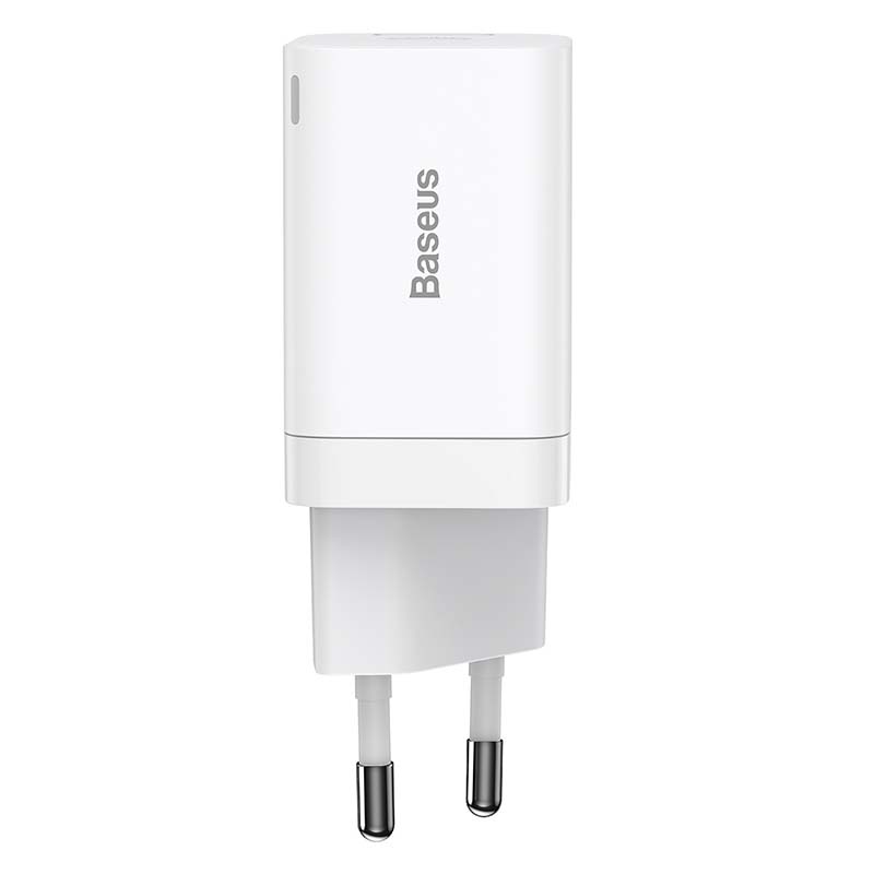 Ładowarka sieciowa Baseus Super Si Pro Quick Charger USB + USB-C 30W (biała)