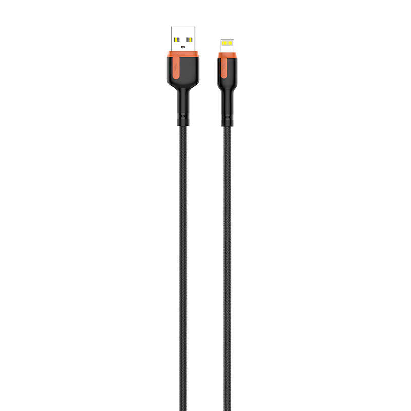 Kabel USB - Lightning LDNIO LS531, 1m (szaro-pomarańczowy)