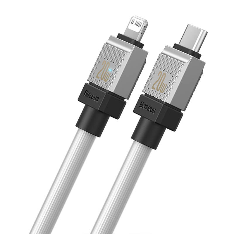 Kabel szybko ładujący Baseus USB-C do Lightning CoolPlay Series 20W 1m (biały)