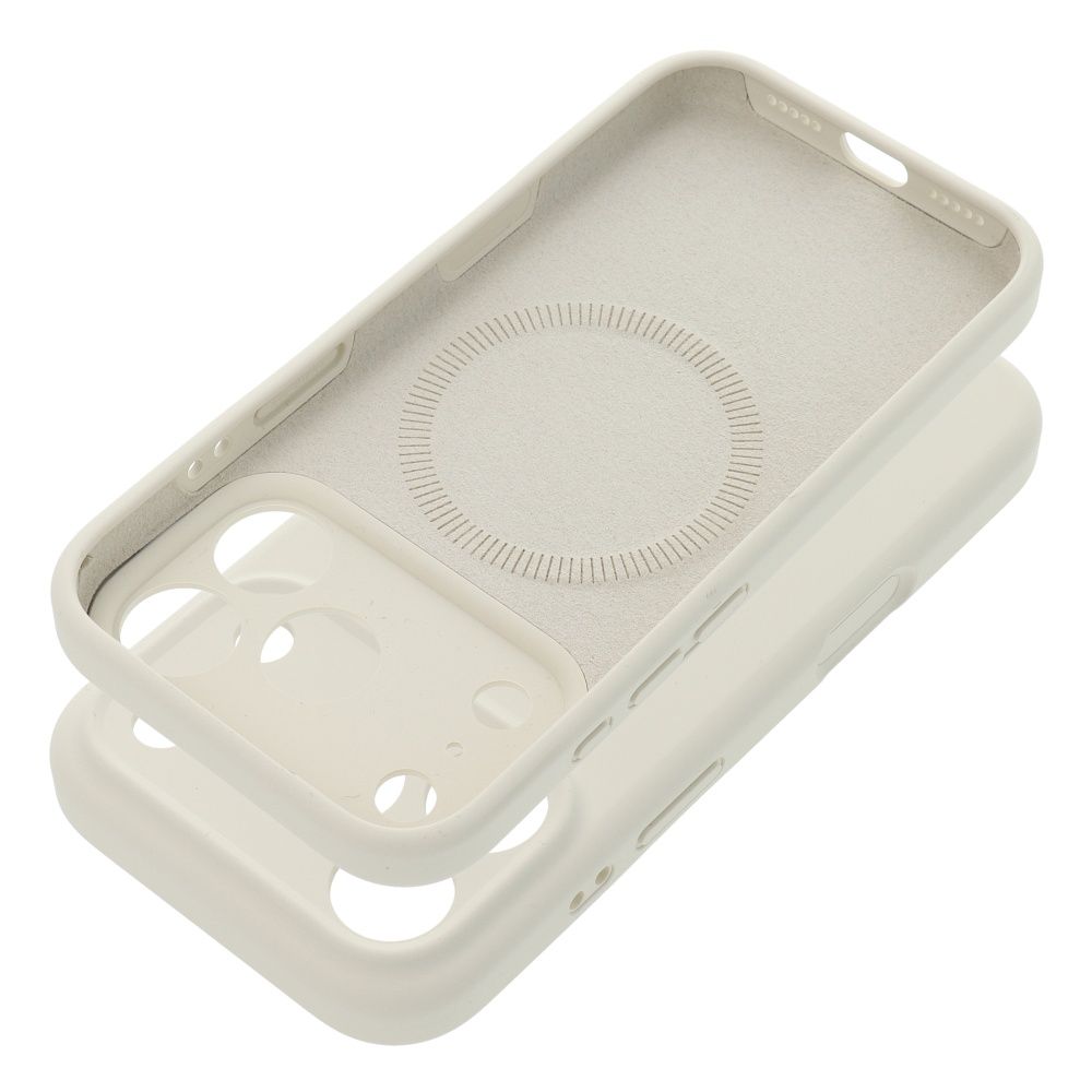 Etui Forcell F-Protect Rubber Premium z MagSafe – Antique White