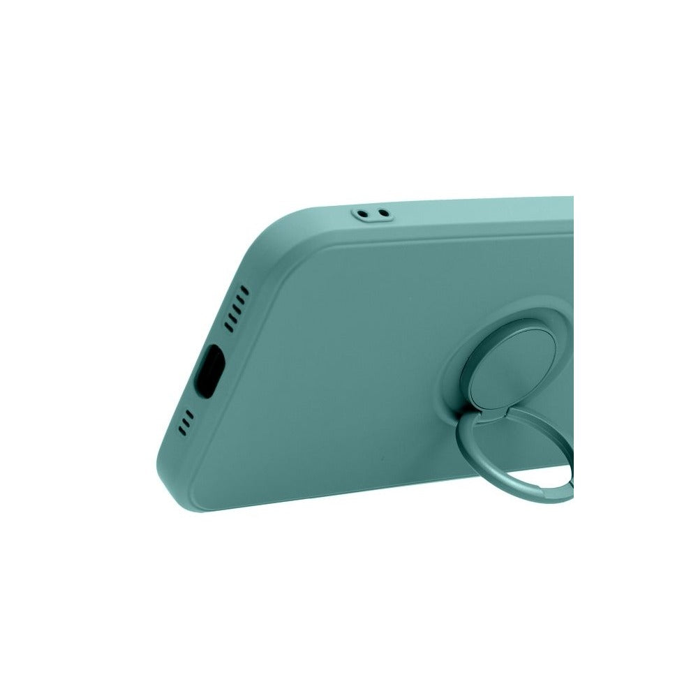 Etui Silicone Ring z pierścieniem na palec – zielone