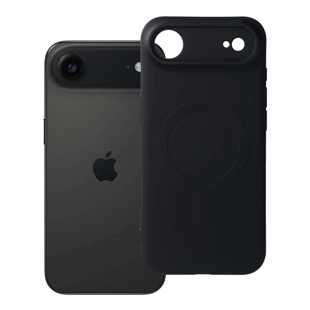 Etui Silicone Mag Cover z MagSafe i osłoną aparatu do iPhone Air – czarne