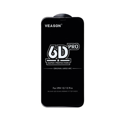 Szkło hartowane 6D Pro Veason Glass do iPhone 17 Pro / 18 Pro – czarne