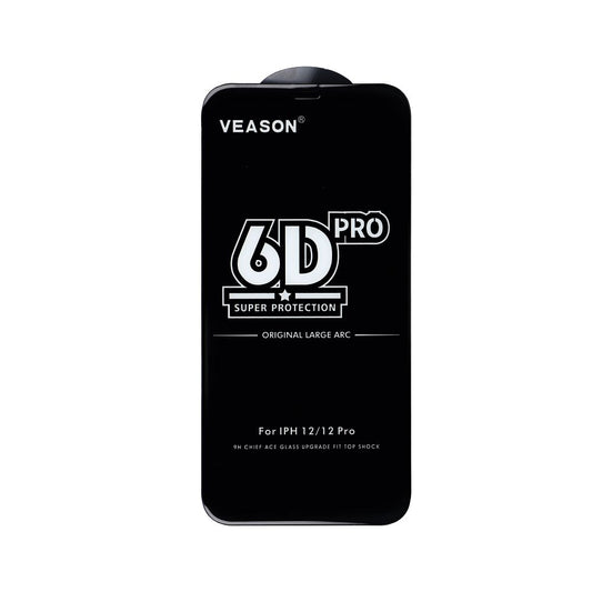 Szkło hartowane 6D Pro Veason Glass do iPhone 17 Pro / 18 Pro – czarne