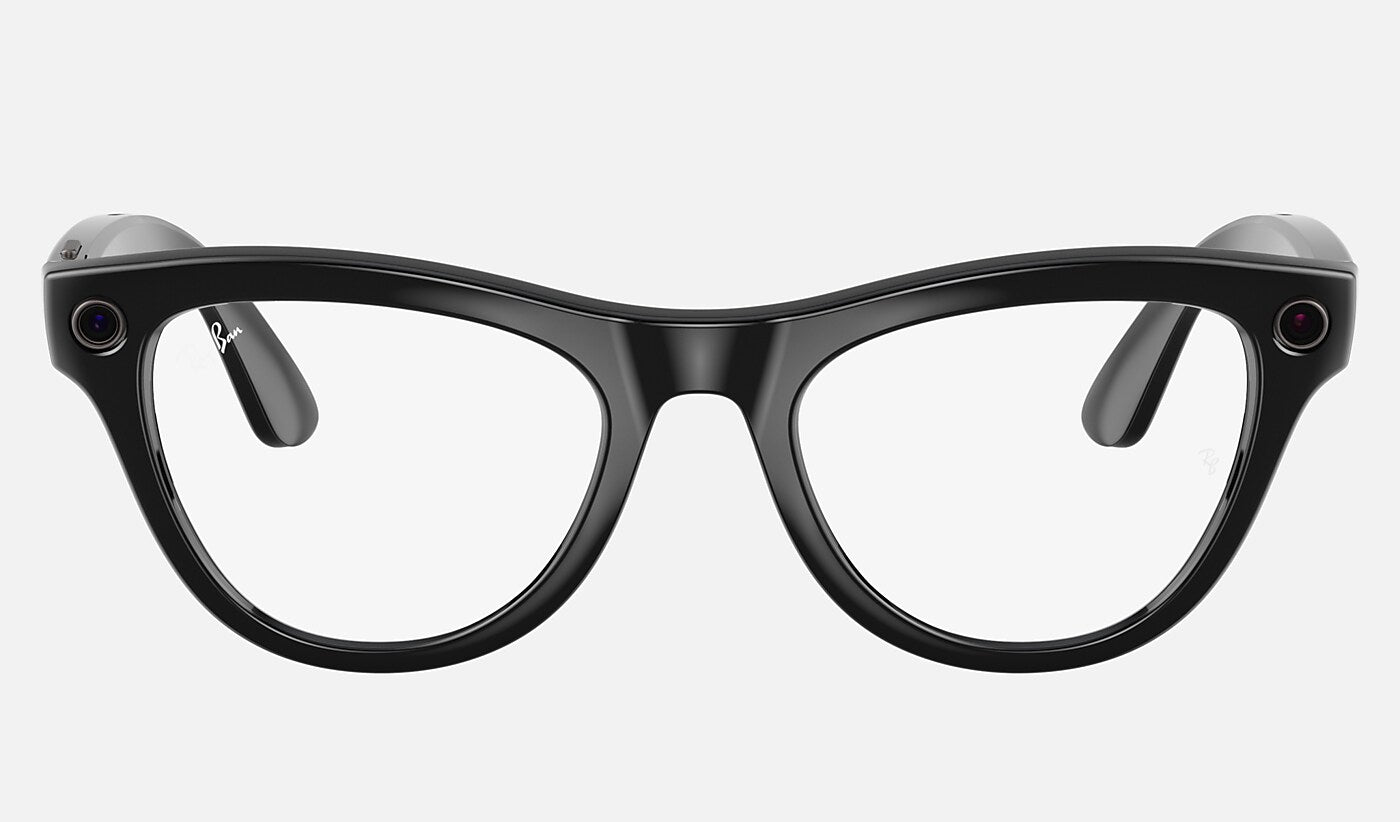 Ray-Ban Meta Skyler (Gen 1) — Shiny Black / Transitions Cerulean Blue — 52