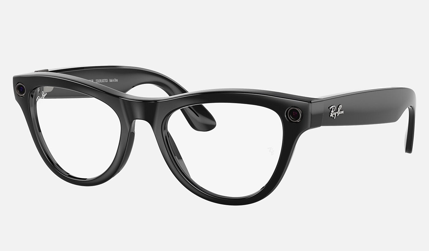 Ray-Ban Meta Skyler (Gen 1) — Shiny Black / Transitions Cerulean Blue — 52